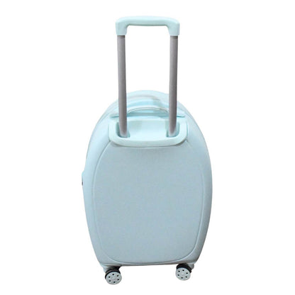 17849 Suitcase For Kids, Girls Green Small Cabin Hard Cover Holiday Carry On Trolley with Extendable Handle, Children's Luggage, Trolley Rolling Luggage for Toddlers Men Woman (Mix Color) - infinityexculsivestore.com