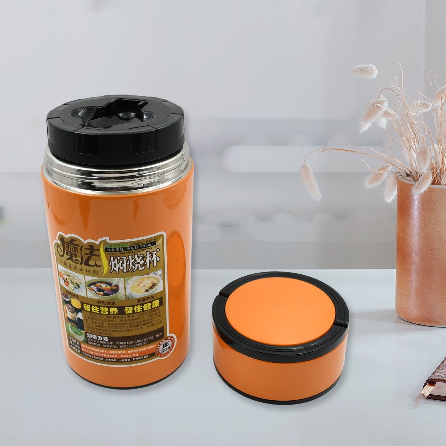 Stainless Steel Water Bottle With Foldable Spoon & Handle Easy to carry, Leak Proof, Rust Proof, Hot & Cold Drinks, Gym Sipper BPA Free Food Grade Quality, Steel fridge Bottle For office / Gym / School (1000 ML) - infinityexculsivestore.com