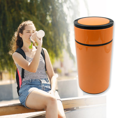 Stainless Steel Water Bottle With Foldable Spoon & Handle Easy to carry, Leak Proof, Rust Proof, Hot & Cold Drinks, Gym Sipper BPA Free Food Grade Quality, Steel fridge Bottle For office / Gym / School (1000 ML) - infinityexculsivestore.com