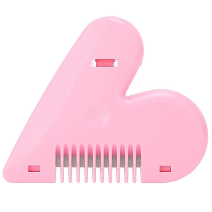 Heart Shape Plastic Hair Cutting Scissors for Baby Girls Lightweight Portable Hair Thinning Double‑Edge Stainless Steel Convenient for Hair Cutting for Hair Thinning (1 Pc ) - infinityexculsivestore.com