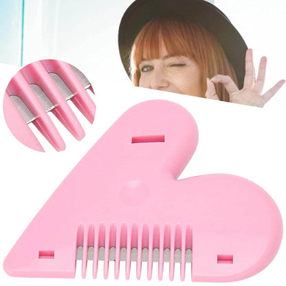 Heart Shape Plastic Hair Cutting Scissors for Baby Girls Lightweight Portable Hair Thinning Double‑Edge Stainless Steel Convenient for Hair Cutting for Hair Thinning (1 Pc ) - infinityexculsivestore.com