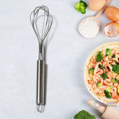 Kitchen Whisk, Stainless Steel Kitchen Tool Non-Scratch Best Stainless Steel Whisk for Perfect Metal Hand Whisk for Cooking Soup Whisking Spatula Tool Is a Great Kitchen Accessory or Gift (1 Pc / 29cm) - infinityexculsivestore.com