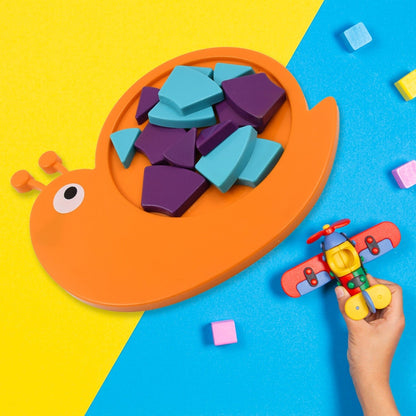 Toys Snail Puzzle Kids, Mini Travel Puzzle Games & Pre School Toys Develops Motor & Reasoning Skills STEM Educational Toy, Birthday Gifts 3 - 6 Year kids, Brain Games for Kids, Building Blocks for Kids (Mix Color) - infinityexculsivestore.com