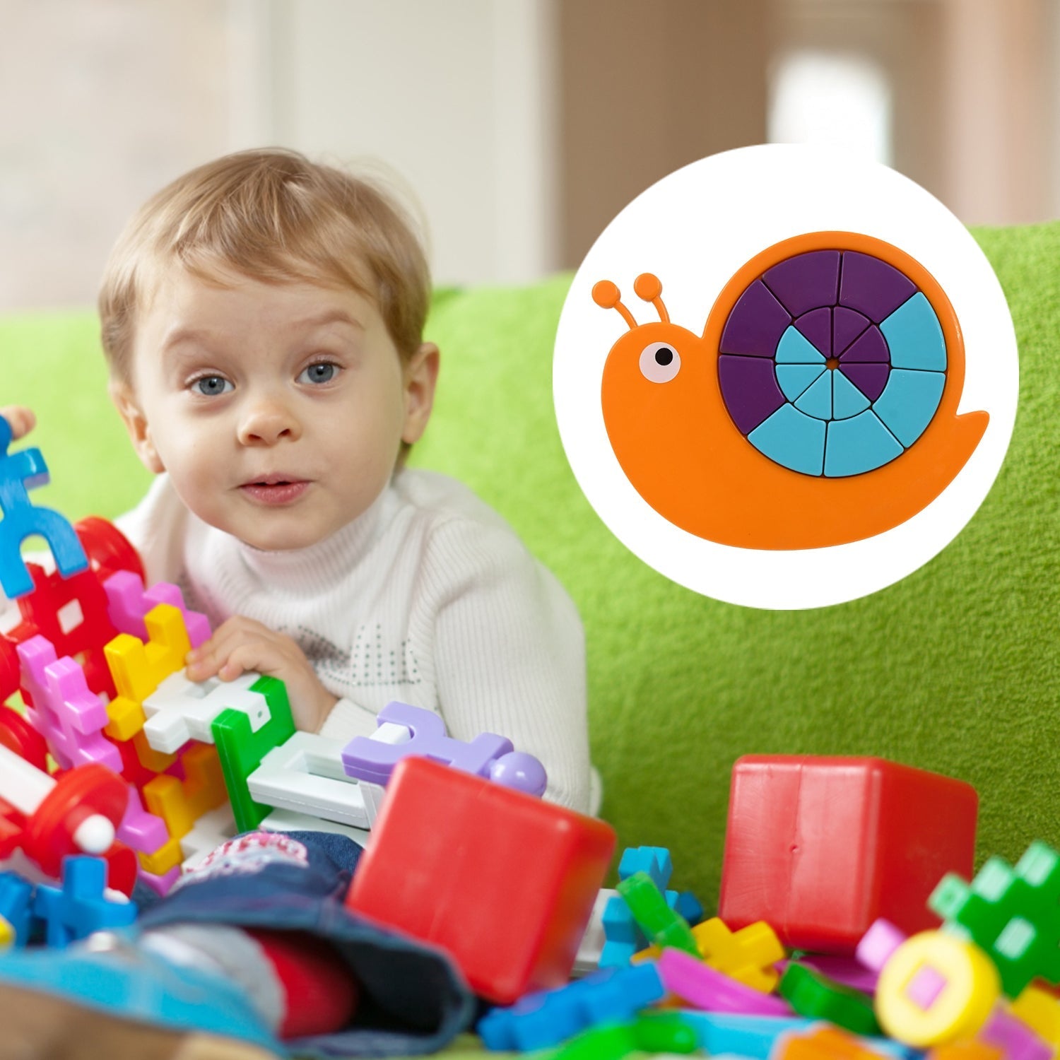 Toys Snail Puzzle Kids, Mini Travel Puzzle Games & Pre School Toys Develops Motor & Reasoning Skills STEM Educational Toy, Birthday Gifts 3 - 6 Year kids, Brain Games for Kids, Building Blocks for Kids (Mix Color) - infinityexculsivestore.com