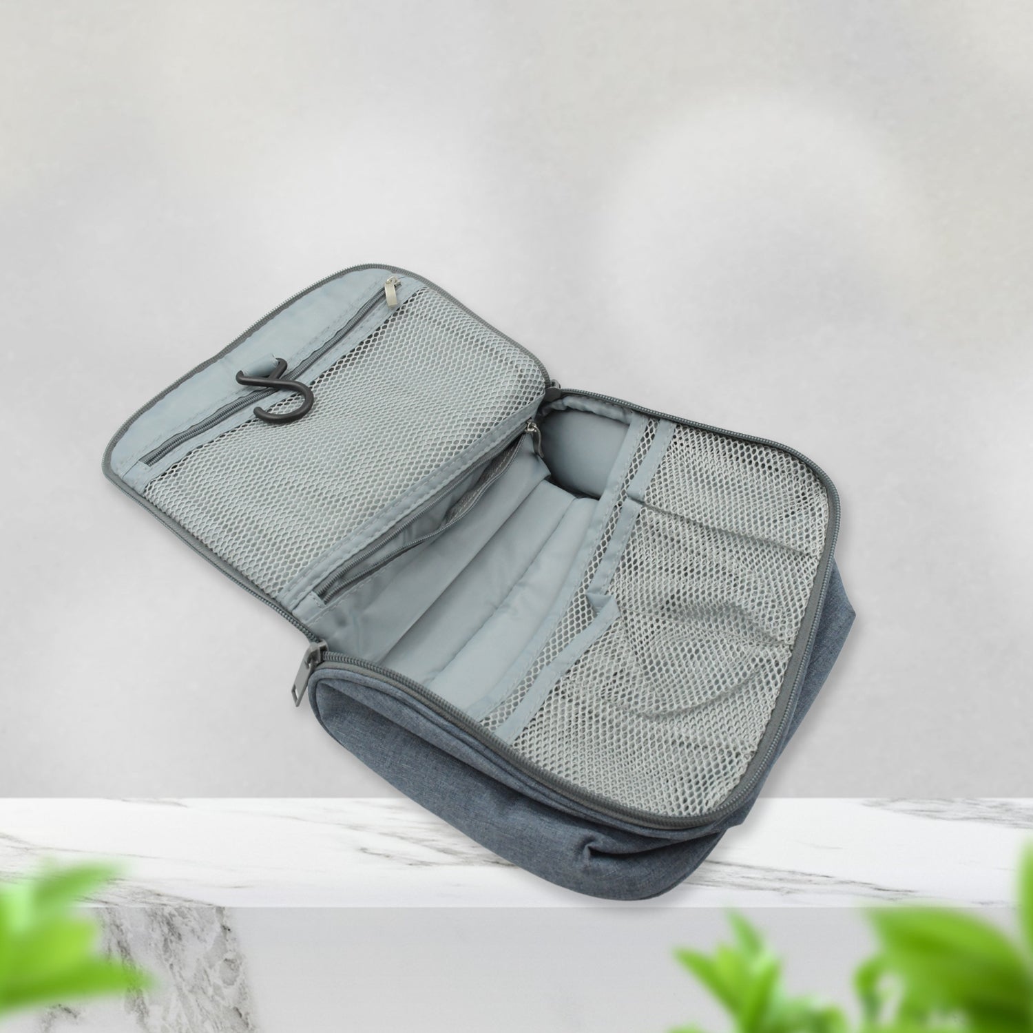 Travel Wash Bag Multi - Functional Waterproof Cosmetic Storage Bag Handheld Foldable Hook Cosmetic Bag with Zipper Closure Handbag Portable Classification Bags(1 Pc Mix Design) - infinityexculsivestore.com