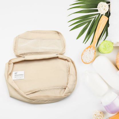 Travel Wash Bag Multi - Functional Waterproof Cosmetic Storage Bag Handheld Foldable Hook Cosmetic Bag with Zipper Closure Handbag Portable Classification Bags(1 Pc Mix Design) - infinityexculsivestore.com
