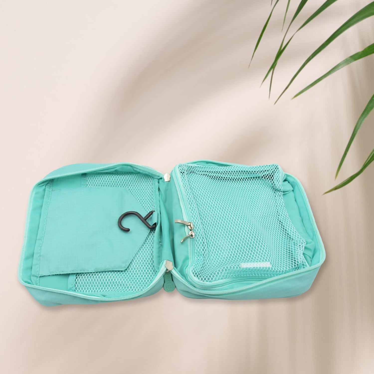 Travel Wash Bag Multi - Functional Waterproof Cosmetic Storage Bag Handheld Foldable Hook Cosmetic Bag with Zipper Closure Handbag Portable Classification Bags(1 Pc Mix Design) - infinityexculsivestore.com