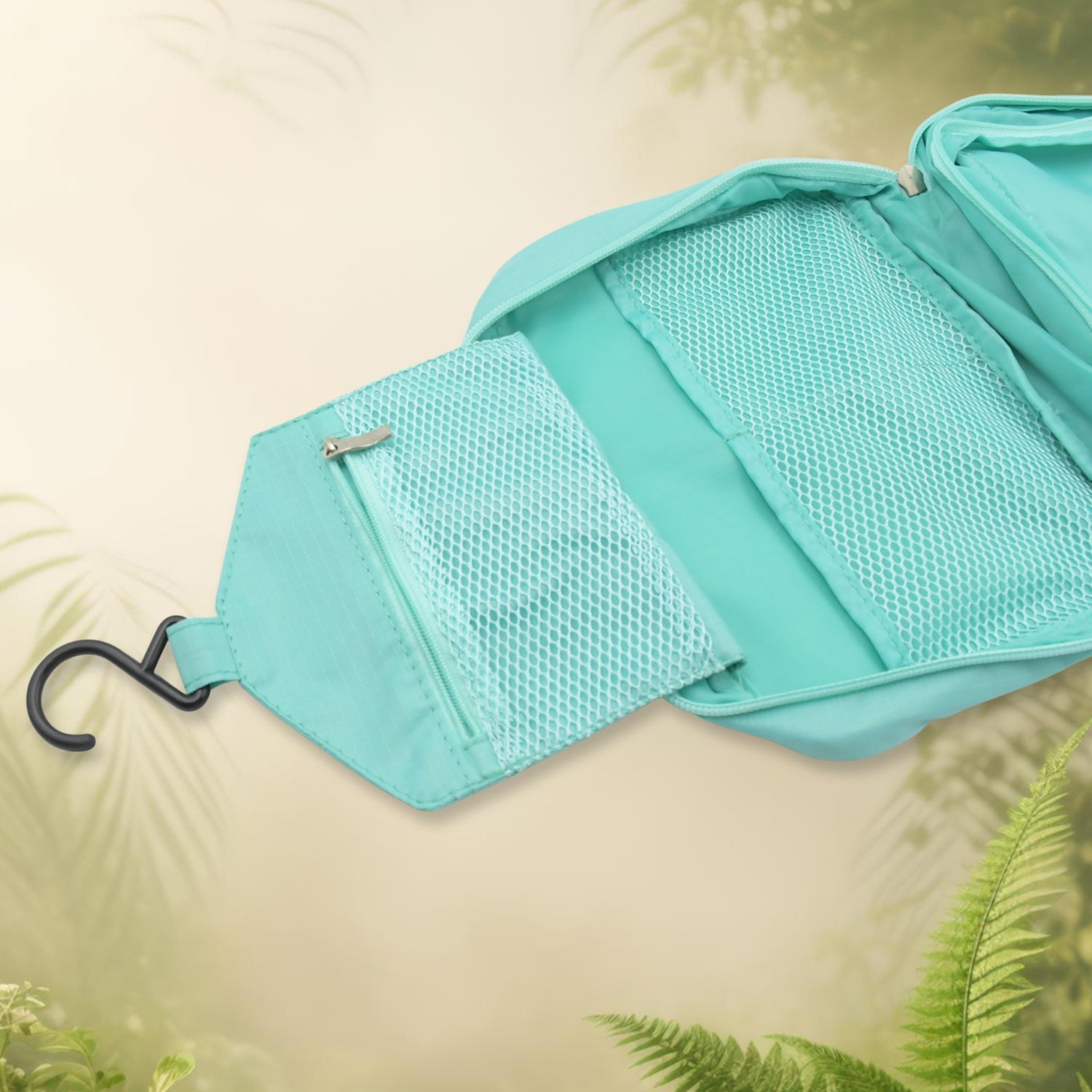 Travel Wash Bag Multi - Functional Waterproof Cosmetic Storage Bag Handheld Foldable Hook Cosmetic Bag with Zipper Closure Handbag Portable Classification Bags(1 Pc Mix Design) - infinityexculsivestore.com