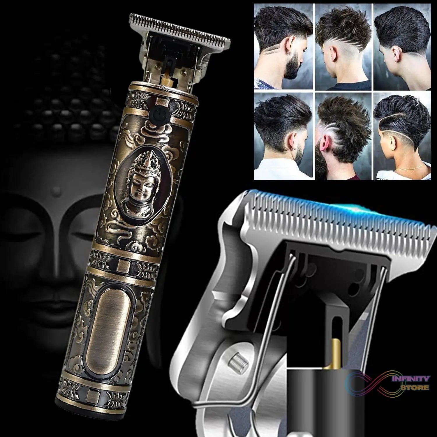 ﻿Electric shaving machine dry shaving for men - hair shaving and trimming beard With adjustable blade clipper. - infinityexculsivestore.com