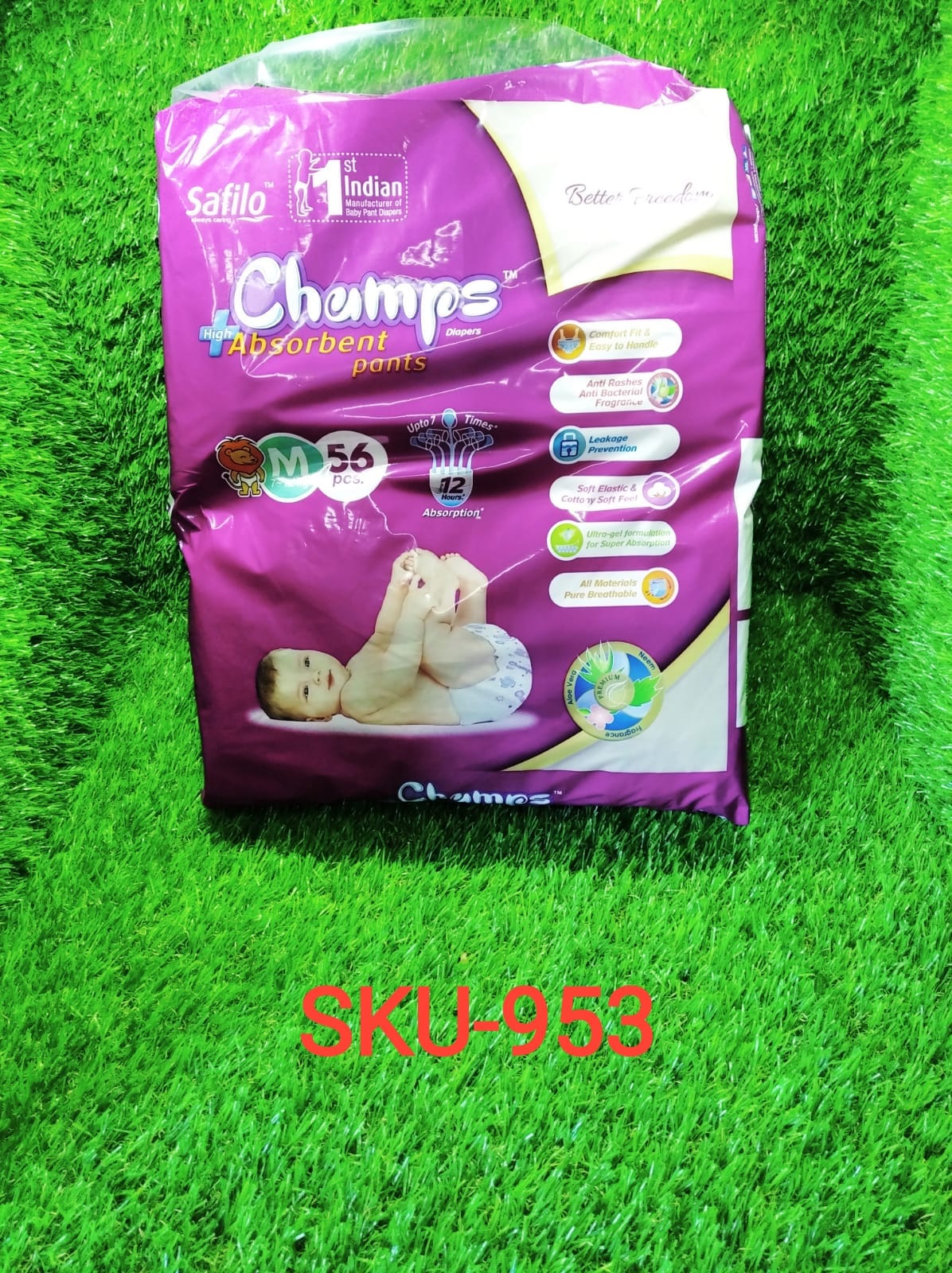 Premium Champs High Absorbent Pant Style Diaper Small, Medium and Large Size Diaper - infinityexculsivestore.com