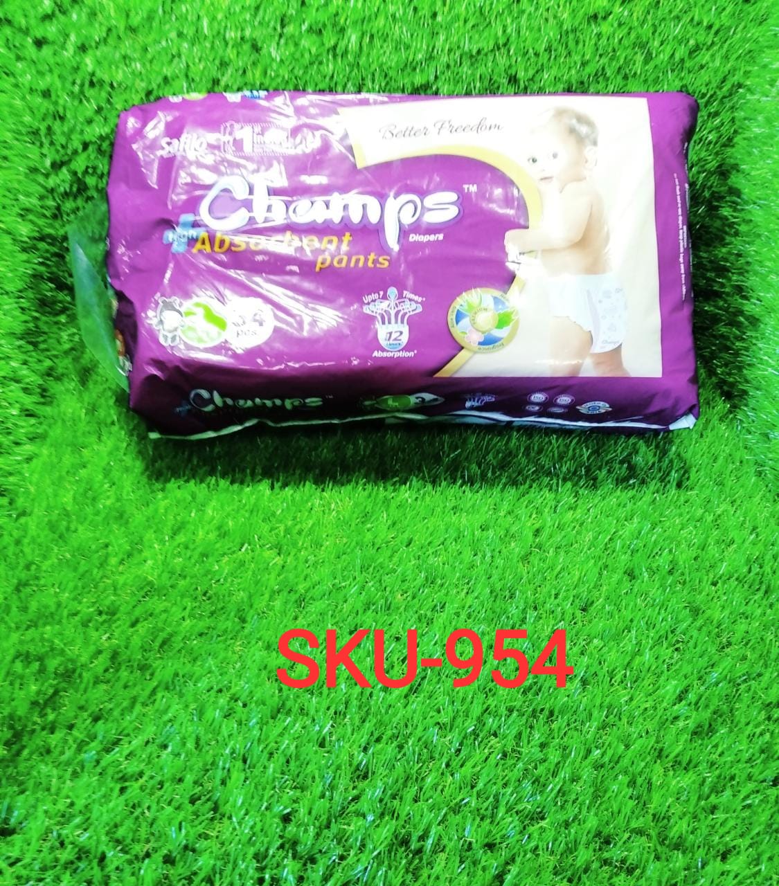 Premium Champs High Absorbent Pant Style Diaper Small, Medium and Large Size Diaper - infinityexculsivestore.com