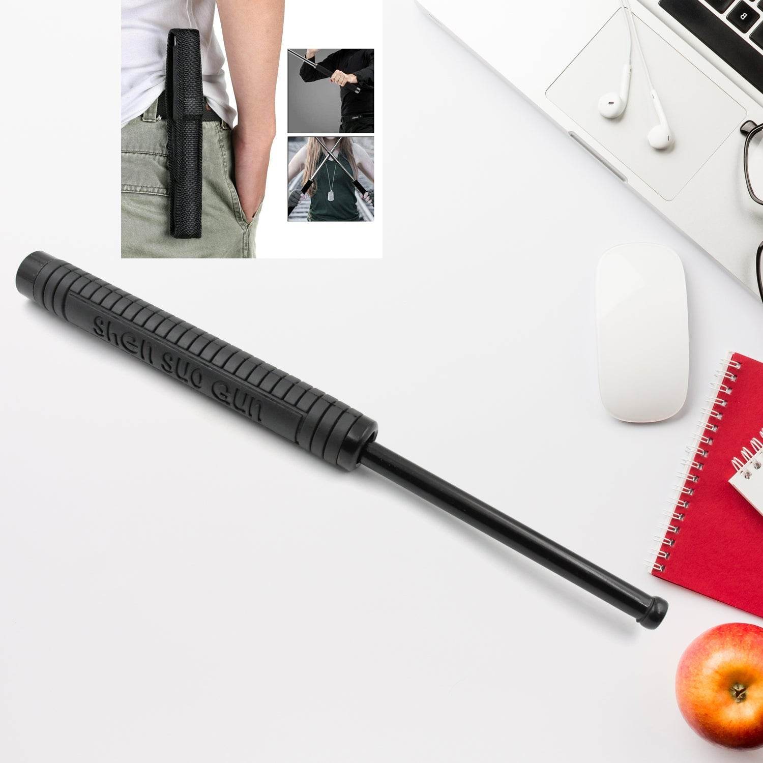 DIY Self-Defense Stick Safety Survival Emergency Outdoor Safety Protection Rod, Multi-Function Collapsible Walking Hiking Emergency Self Defence Tool Extended for Men and Women (50 Cm) - infinityexculsivestore.com