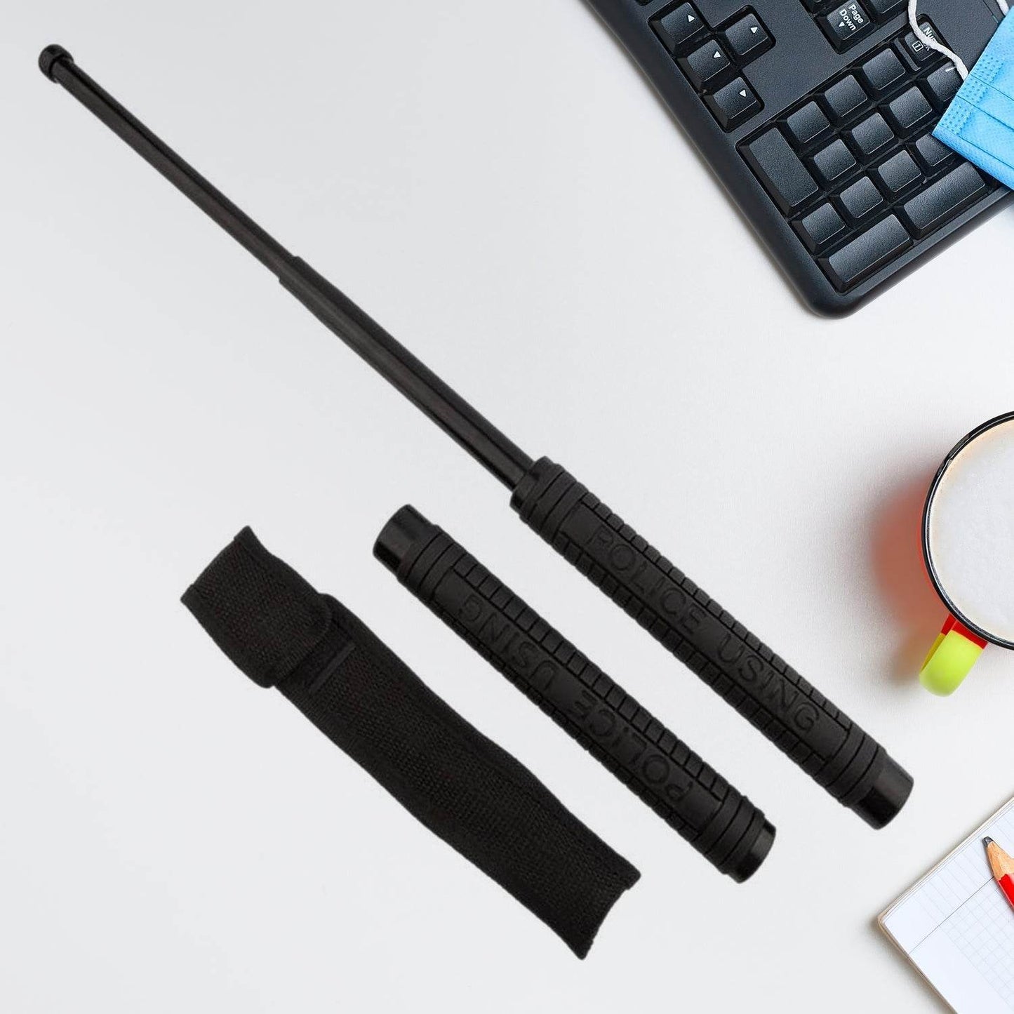 DIY Self-Defense Stick Safety Survival Emergency Outdoor Safety Protection Rod, Multi-Function Collapsible Walking Hiking Emergency Self Defence Tool Extended for Men and Women (50 Cm) - infinityexculsivestore.com