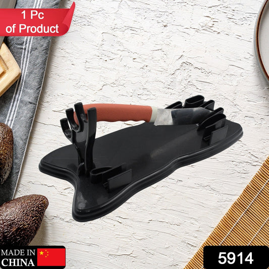 Plastic Kitchen Knife Drawer Organizer, Knife Stand Storage for your kitchen. Replace your knife block with a revolutionary product. Clear your counter top of clutter, and easily identify the desired knife (1pc) - infinityexculsivestore.com