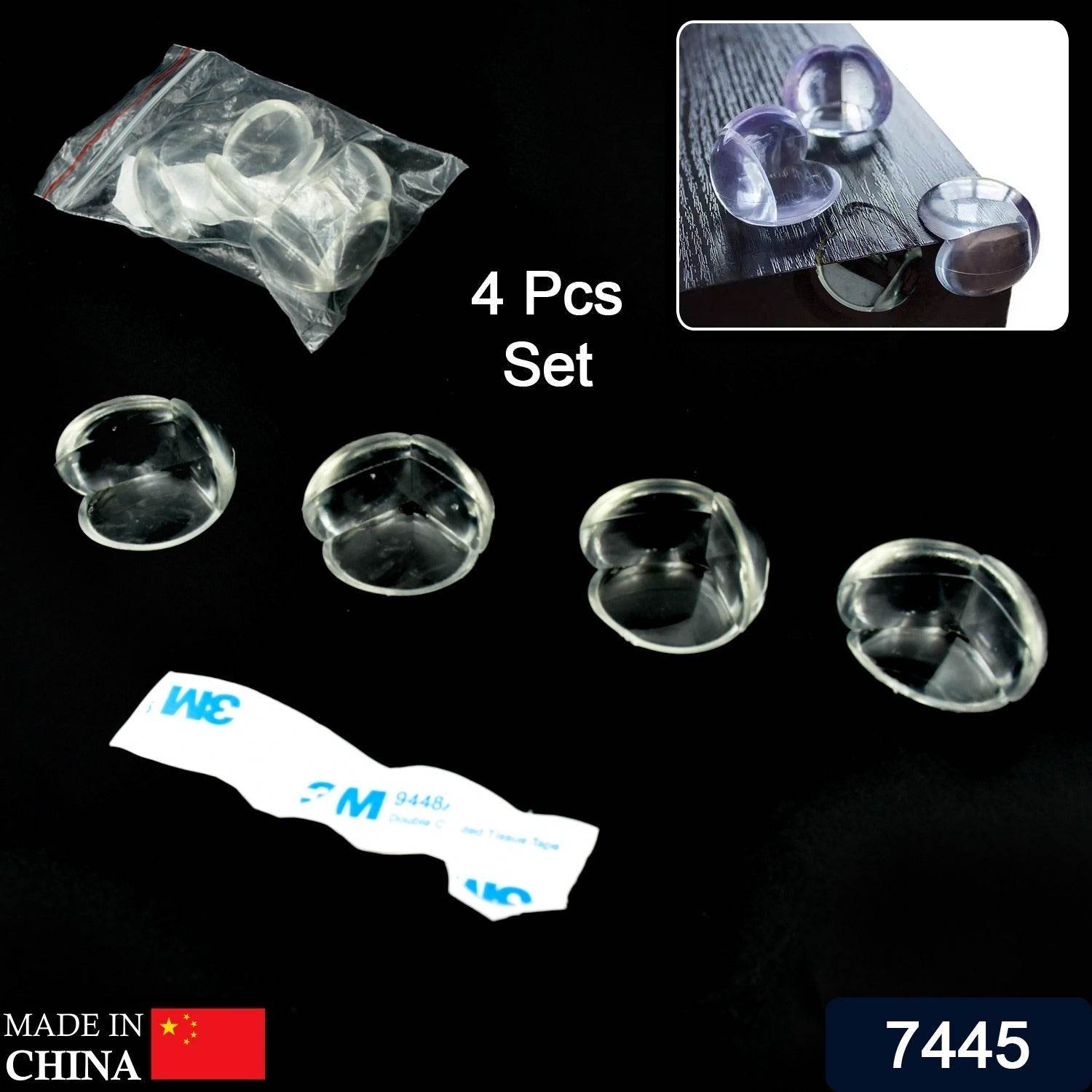 Corner Protector Baby Safety Protectors for Furniture Against Sharp Corners Table Corner Guard Baby Proofing Corner Guards Corner Protectors High Resistant Adhesive (4 Pc Set) - infinityexculsivestore.com