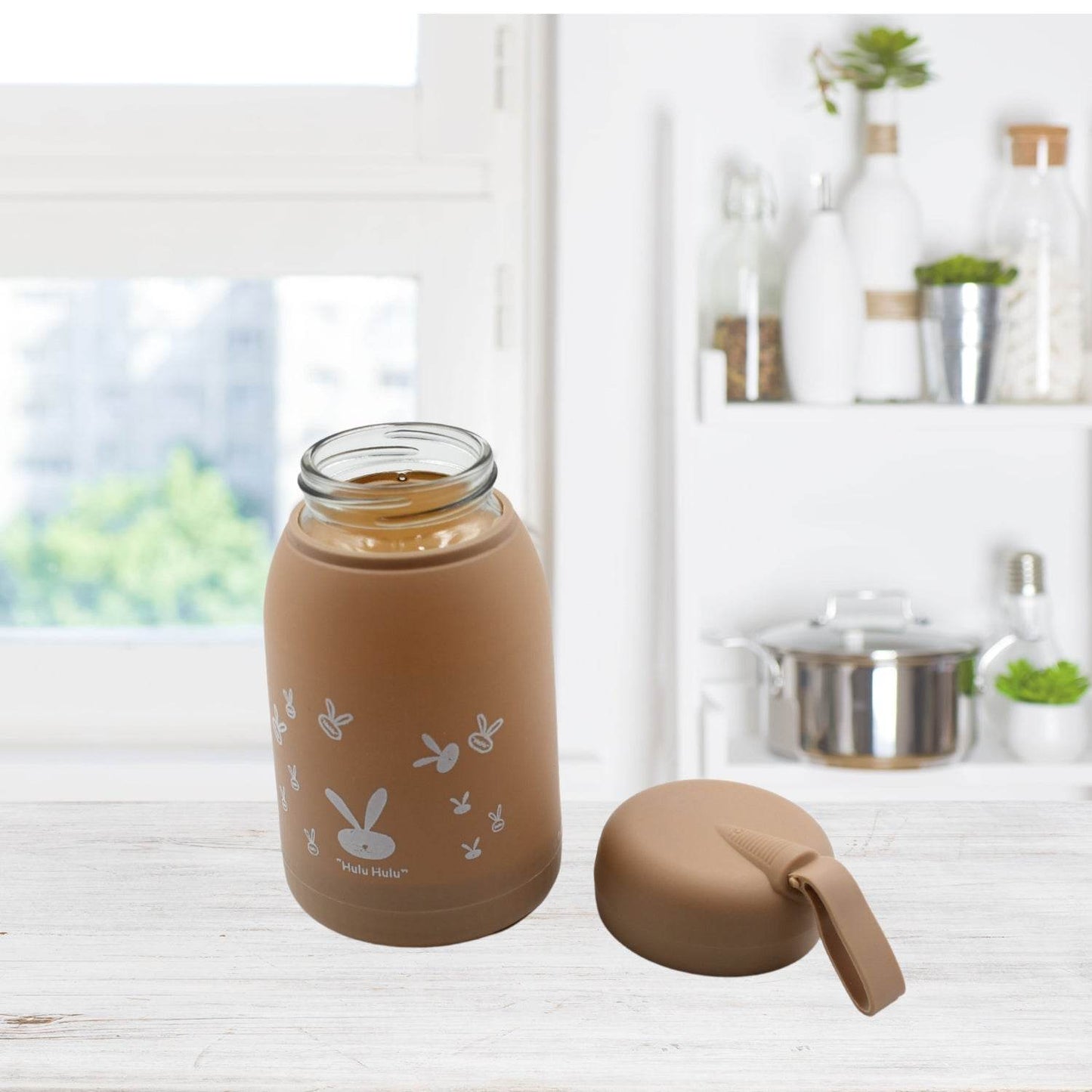 Cute water bottle for kids - 330 ml Cute Bunny Water Bottle | Cute Rabit Print Water Bottle for Boys and Girls | Kids Return Gift | Water Bottle Sipper | Insulated Water Bottle (MOQ :- 100 Pc) - infinityexculsivestore.com