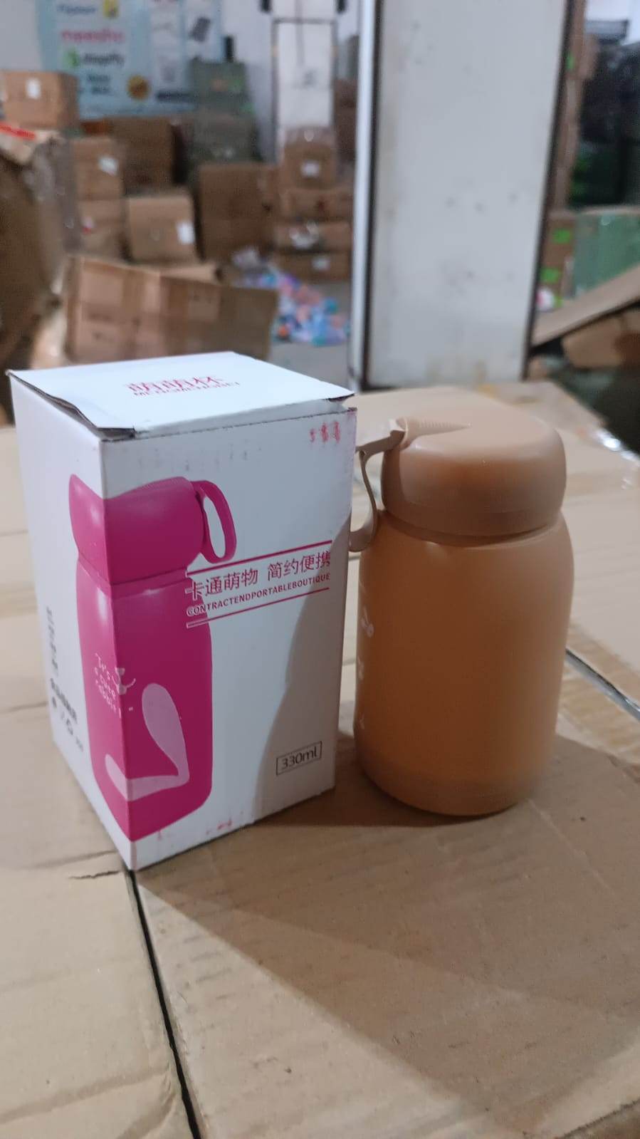 Cute water bottle for kids - 330 ml Cute Bunny Water Bottle | Cute Rabit Print Water Bottle for Boys and Girls | Kids Return Gift | Water Bottle Sipper | Insulated Water Bottle (MOQ :- 100 Pc) - infinityexculsivestore.com