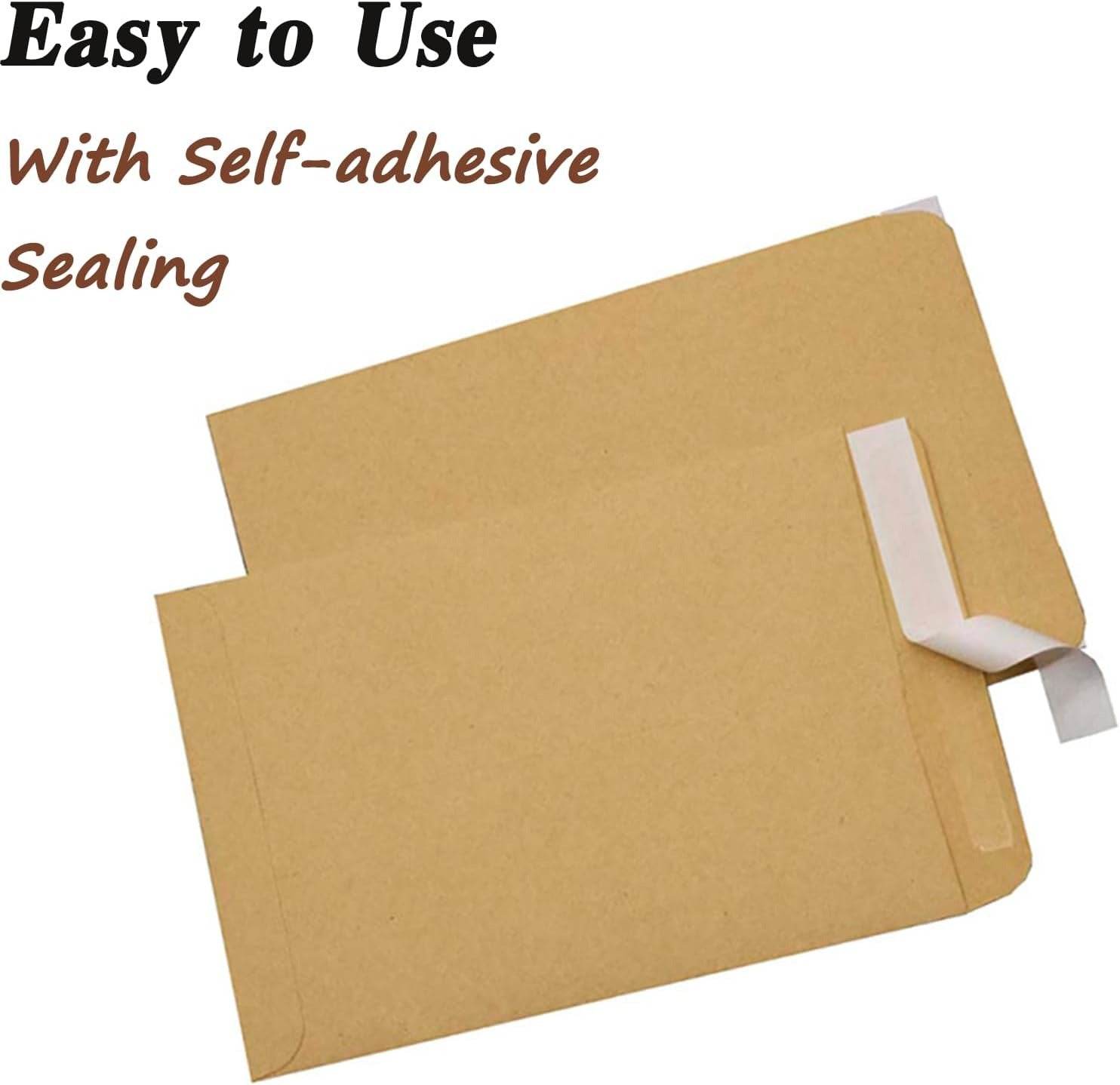 Kraft Envelopes, 16 x 14 Inch, Brown Envelopes, Envelopes, Card Envelopes, Kraft Paper Envelopes, Invitation Envelopes, Postcard Envelopes, Quick Self Seal, Stationery For General, Office (1 Pc ) - infinityexculsivestore.com
