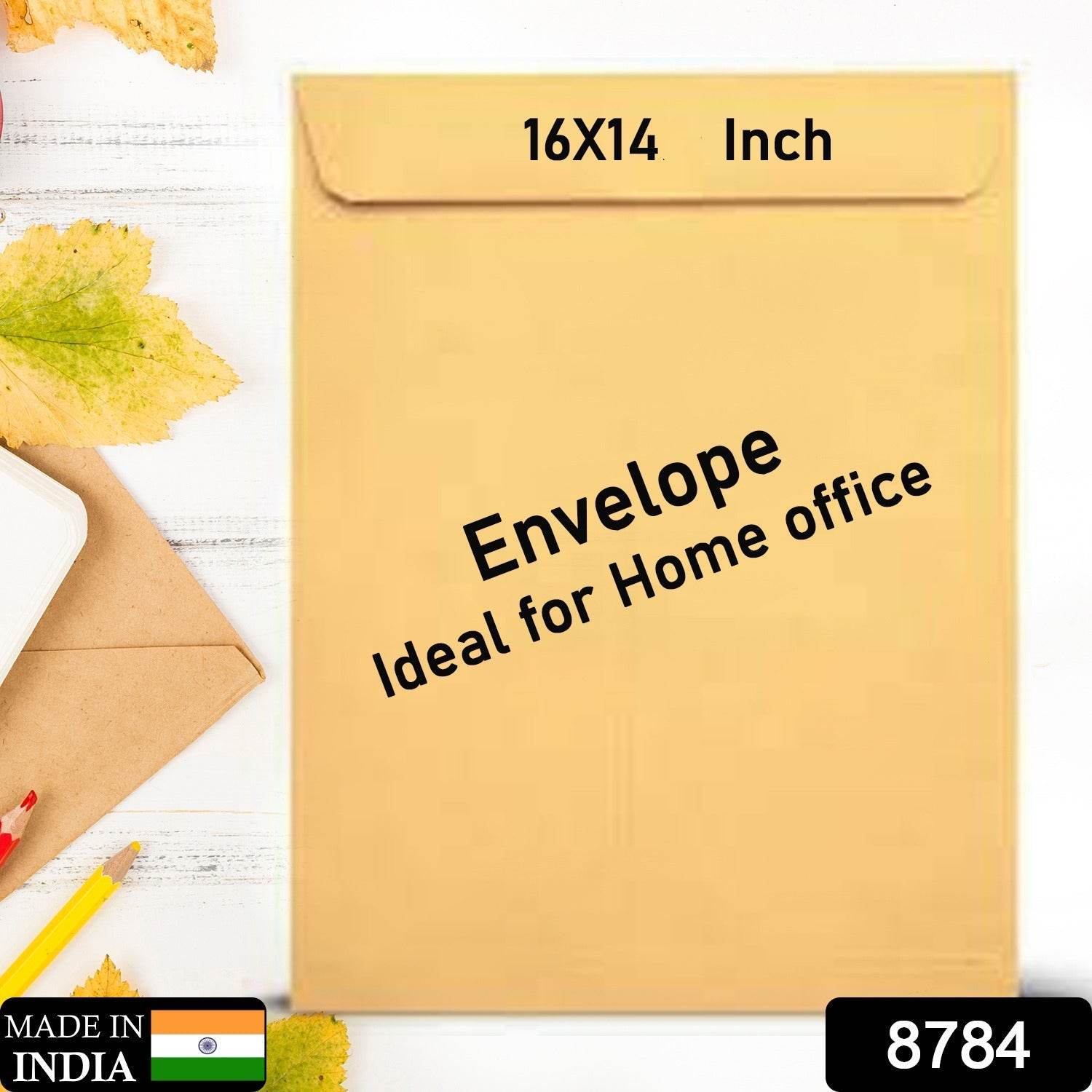 Kraft Envelopes, 16 x 14 Inch, Brown Envelopes, Envelopes, Card Envelopes, Kraft Paper Envelopes, Invitation Envelopes, Postcard Envelopes, Quick Self Seal, Stationery For General, Office (1 Pc ) - infinityexculsivestore.com