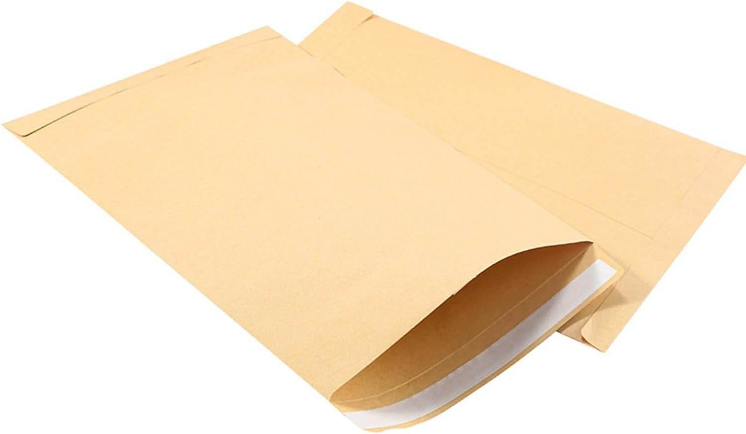 Kraft Envelopes, 16 x 14 Inch, Brown Envelopes, Envelopes, Card Envelopes, Kraft Paper Envelopes, Invitation Envelopes, Postcard Envelopes, Quick Self Seal, Stationery For General, Office (1 Pc ) - infinityexculsivestore.com
