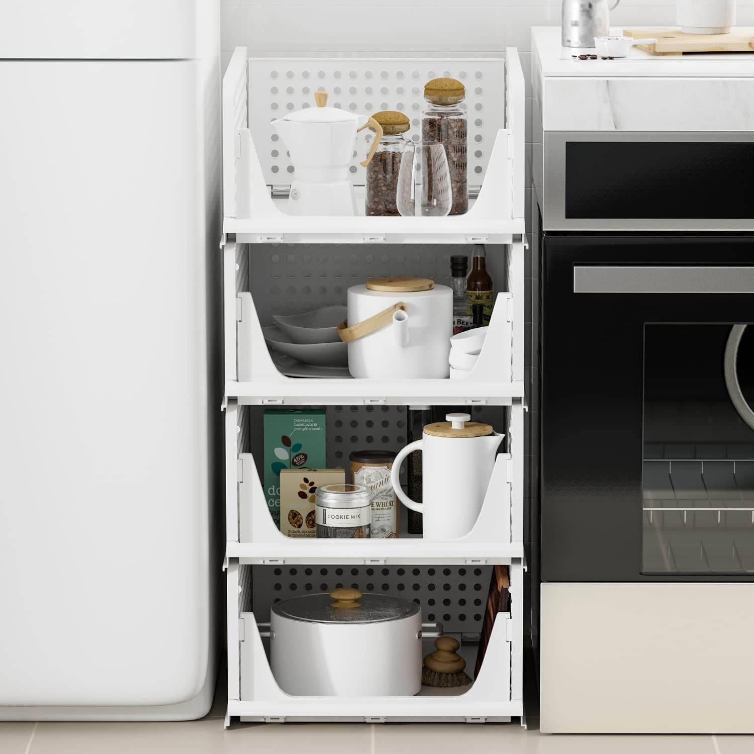 Clothes Organizer 4 layer Drawer for Wardrobe Cupboard Organizer for Clothes Foldable and Stackable Closet Organizer Drawer Organizer for Clothes Multi Purpose Plastic Drawer - infinityexculsivestore.com