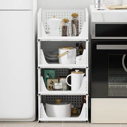 Clothes Organizer 4 layer Drawer for Wardrobe Cupboard Organizer for Clothes Foldable and Stackable Closet Organizer Drawer Organizer for Clothes Multi Purpose Plastic Drawer - infinityexculsivestore.com