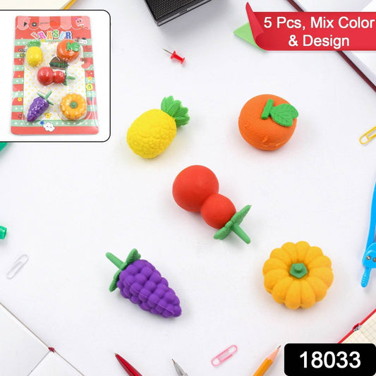3D Mix Design Fancy & Stylish Colorful Erasers, Mini Eraser Creative Cute Novelty Eraser for Children Different Designs Eraser Set for Return Gift, Birthday Party, School Prize (1 Set) - infinityexculsivestore.com