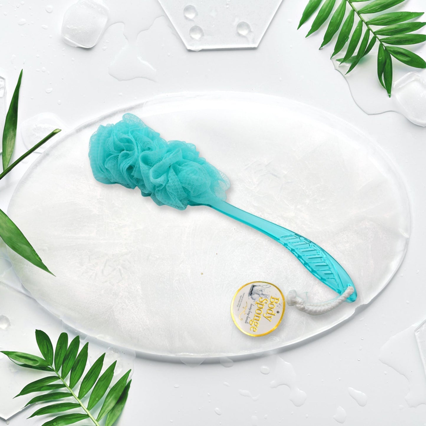 Loofah Back Scrubber for Shower, Long Handle Bath Sponge Shower Brush, Soft Nylon Mesh Back Cleaner Washer, Body Bath Brush for Women and Men, Bathroom Shower Accessories (45 Cm) - infinityexculsivestore.com