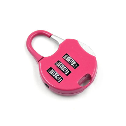 3-Digit Travel Combination Lock of Zinc Alloy, Small Safe Combination Padlock Resettable Number Lock Small Colorful Code Locks for Lockers Suitcases Luggage With Safety Lanyard Spring Coil Wire Disc Brake Lock Reminder Cable - infinityexculsivestore.com