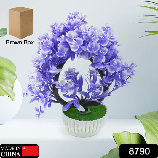 Wild Artificial Flower Plants with Cute Pot | Flower Plant for Home Office Decor | Tabletop and Desk Decoration | Artificial Flower for Balcony Indoor Decor, Plants for Living Room (1 Pc) - infinityexculsivestore.com