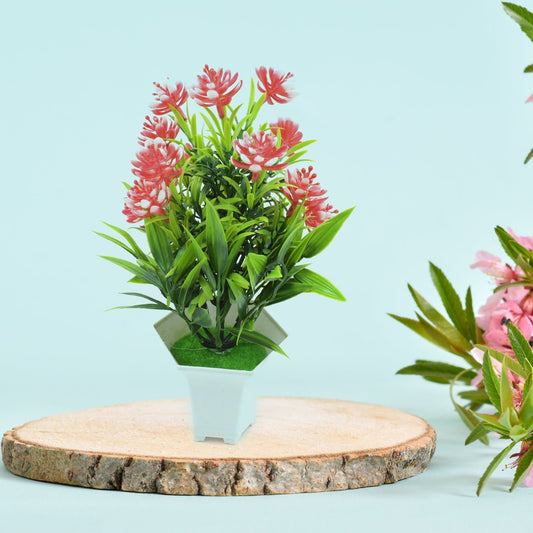 Wild Artificial Flower Plants with Cute Pot | Flower Plant for Home Office Decor | Tabletop and Desk Decoration | Artificial Flower for Balcony Indoor Decor, Plants for Living Room (1 Pc) - infinityexculsivestore.com