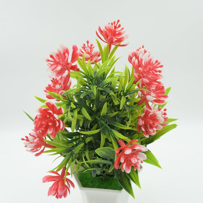 Wild Artificial Flower Plants with Cute Pot | Flower Plant for Home Office Decor | Tabletop and Desk Decoration | Artificial Flower for Balcony Indoor Decor, Plants for Living Room (1 Pc) - infinityexculsivestore.com