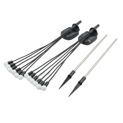 Solar Garden Lights, Solar - Powered Firefly Lamp, New Upgraded Solar Firefly Lights Outdoor Waterproof, Solar Outdoor Decorative Lights for Yard Gardening Patio Backyard Pathway Décor (2 PCS Set 12 LED (Warm Light)) - infinityexculsivestore.com