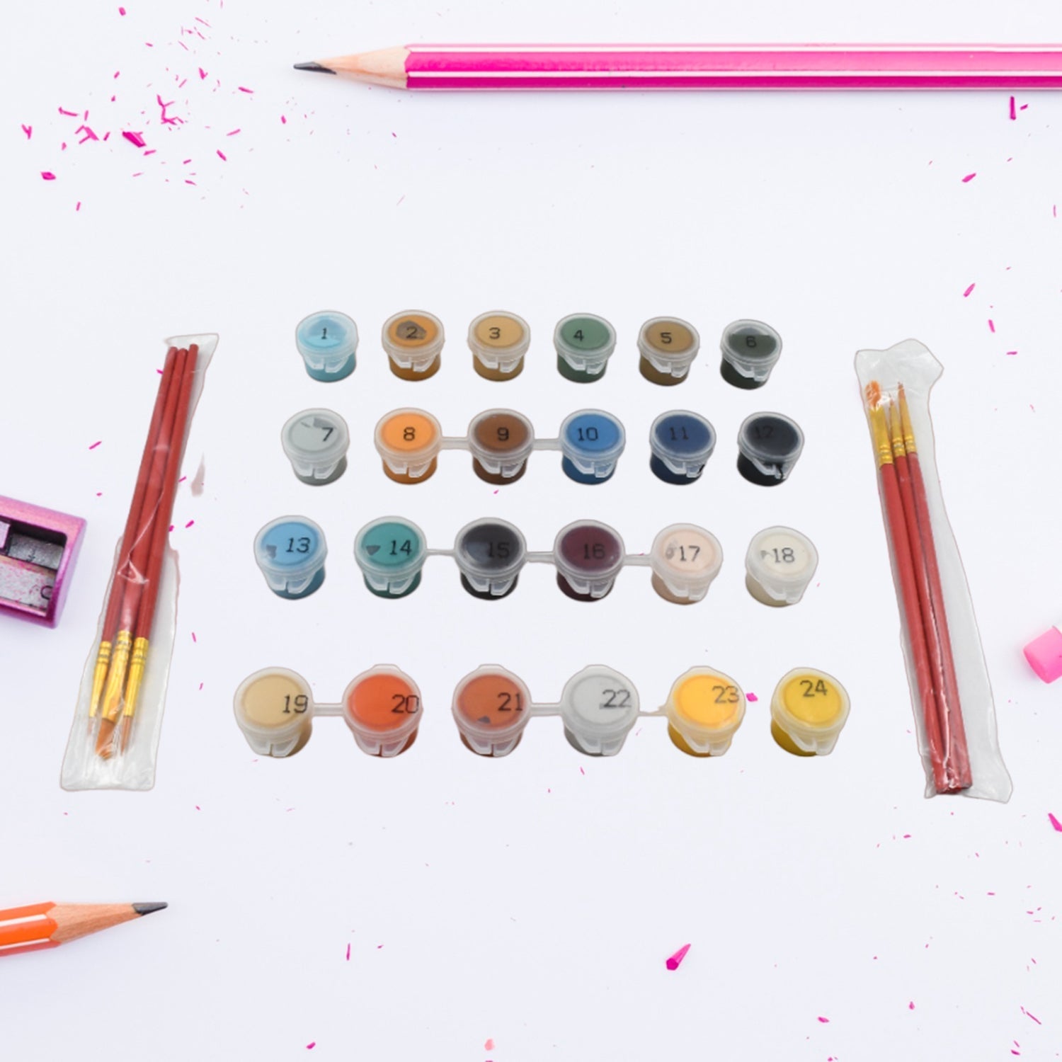 Paint by Numbers for Adults Beginner - Adults' Paint - by - Number Kits on Canvas - DIY Oil Painting by Numbers for Adults - 24 Number Color, 6 paintbrushes, pre - printed canvas (unframed) 40 cm x 50 cm - infinityexculsivestore.com