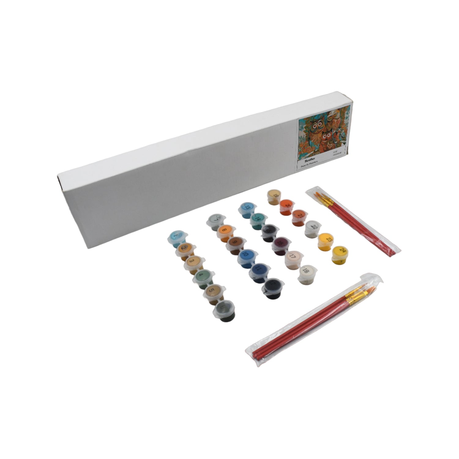 Paint by Numbers for Adults Beginner - Adults' Paint - by - Number Kits on Canvas - DIY Oil Painting by Numbers for Adults - 24 Number Color, 6 paintbrushes, pre - printed canvas (unframed) 40 cm x 50 cm - infinityexculsivestore.com