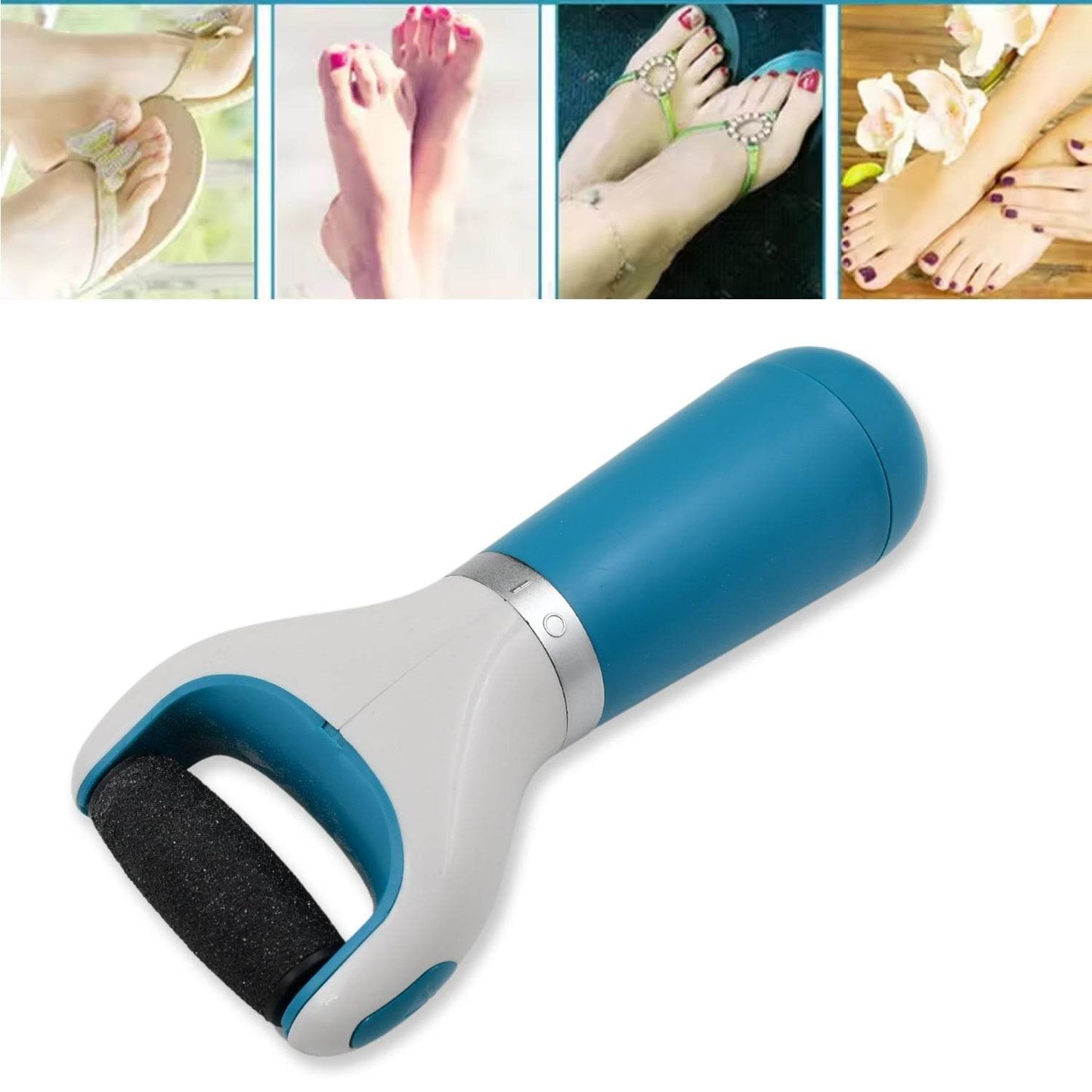 Electronic Dry Foot File, Callous Remover for Feet, Electric Foot with Roller Hard and Dead Skin- Regular Coarse, Baby smooth feet in minutes. For in home padicure foot care, Battery Powered & USB (Battery not included) - infinityexculsivestore.com