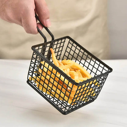 frying baskets for chips Stainless Steel Snack Basket Potato Mesh Strainer Basket French Fries Food Basket Food Strainer Cooking Tools frying basket - infinityexculsivestore.com