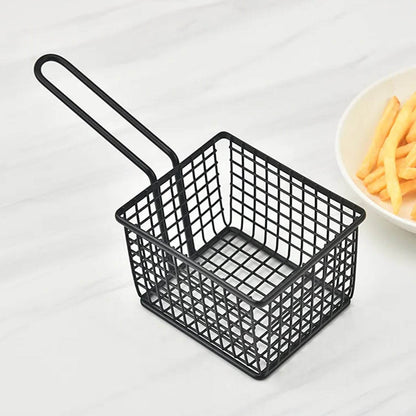 frying baskets for chips Stainless Steel Snack Basket Potato Mesh Strainer Basket French Fries Food Basket Food Strainer Cooking Tools frying basket - infinityexculsivestore.com