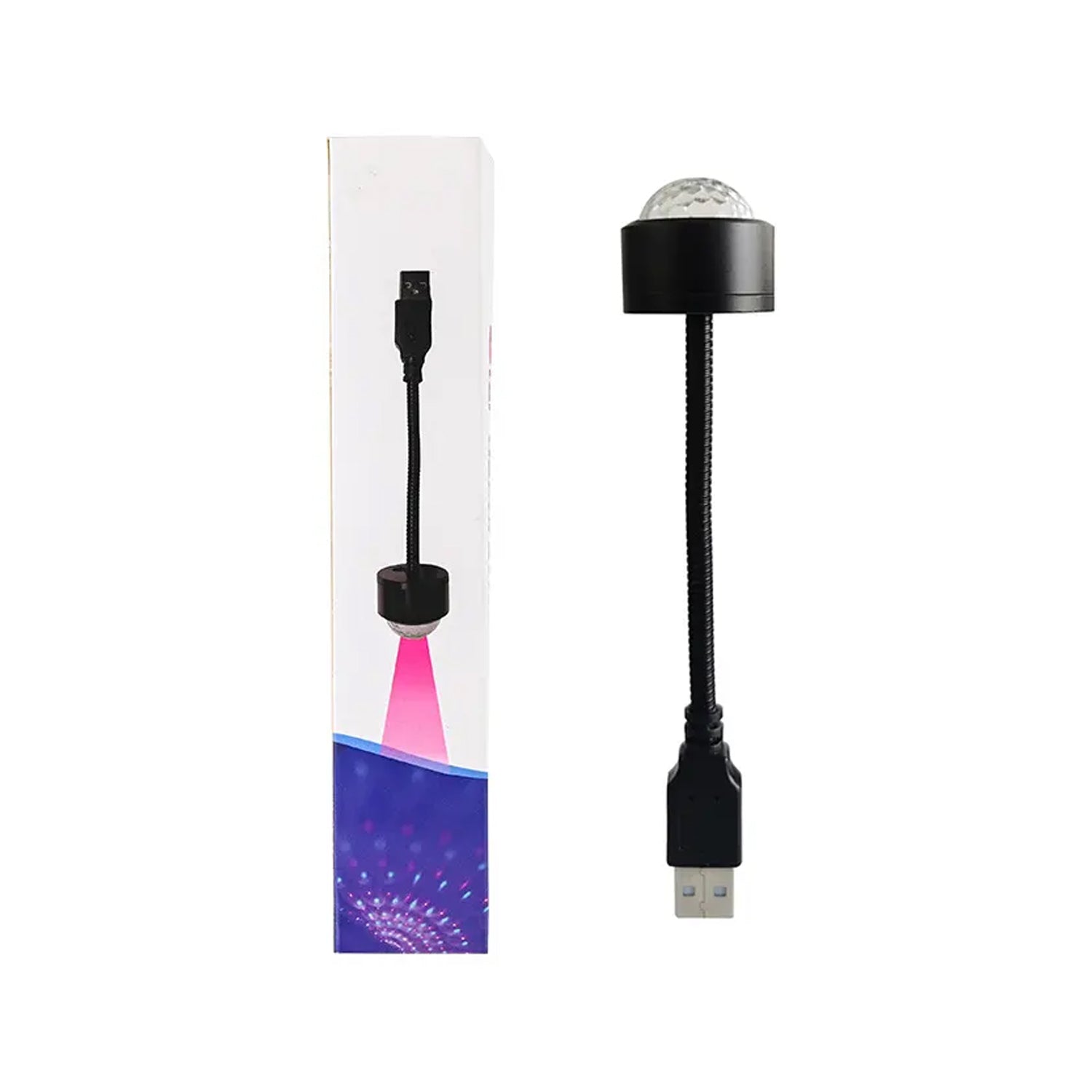 USB Star Night Light Projector and Mini Disco Ball Light, Adjustable Auto Roof Interior Car Ceiling Lights, Flexible Atmosphere Strobe Light Decorations for Bedroom Car Party Ceiling - infinityexculsivestore.com