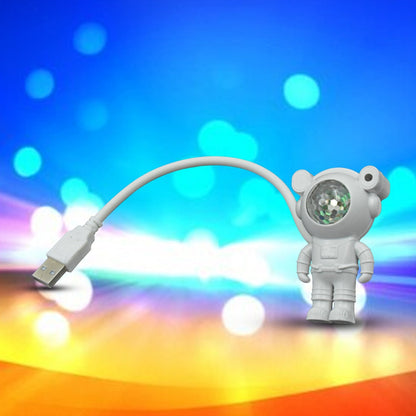 USB Intelligent Voice Projector Astro Night Light Projector, Galaxy Light Star Projector, Cartoon Light, LED Light, Desk Lamp, Mini Night Light, Cartoon Reading Lamp, USB Port for Kids Room Adults Bedroom Party Gaming Room - infinityexculsivestore.com