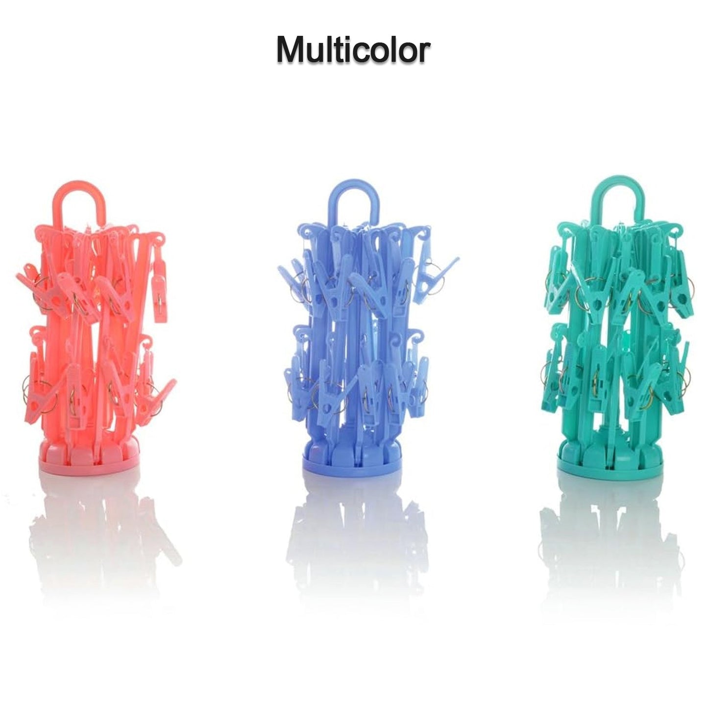 Plastic Foldable Underwear Hanging Dryer Clothes Clips Hanger Drying Rack, Clothes Hangers with 16 Clips, Clip Hanger Drip Hanger for Drying Underwear, Baby Clothes, Socks, Bras, Towel, Cloth Diapers, Gloves - infinityexculsivestore.com