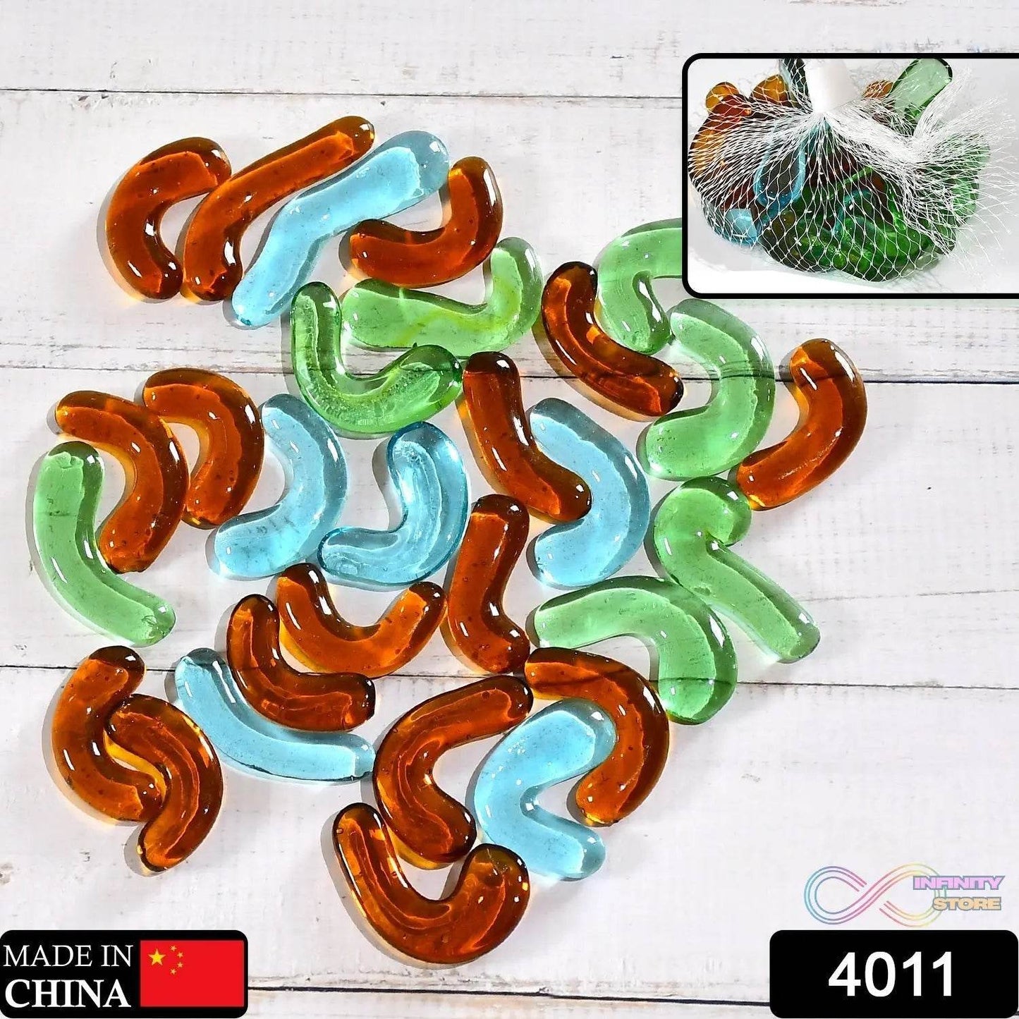 Glass Gem Stone, Flat Round Marbles Pebbles for Vase Fillers, Attractive pebbles for Aquarium Fish Tank. - infinityexculsivestore.com