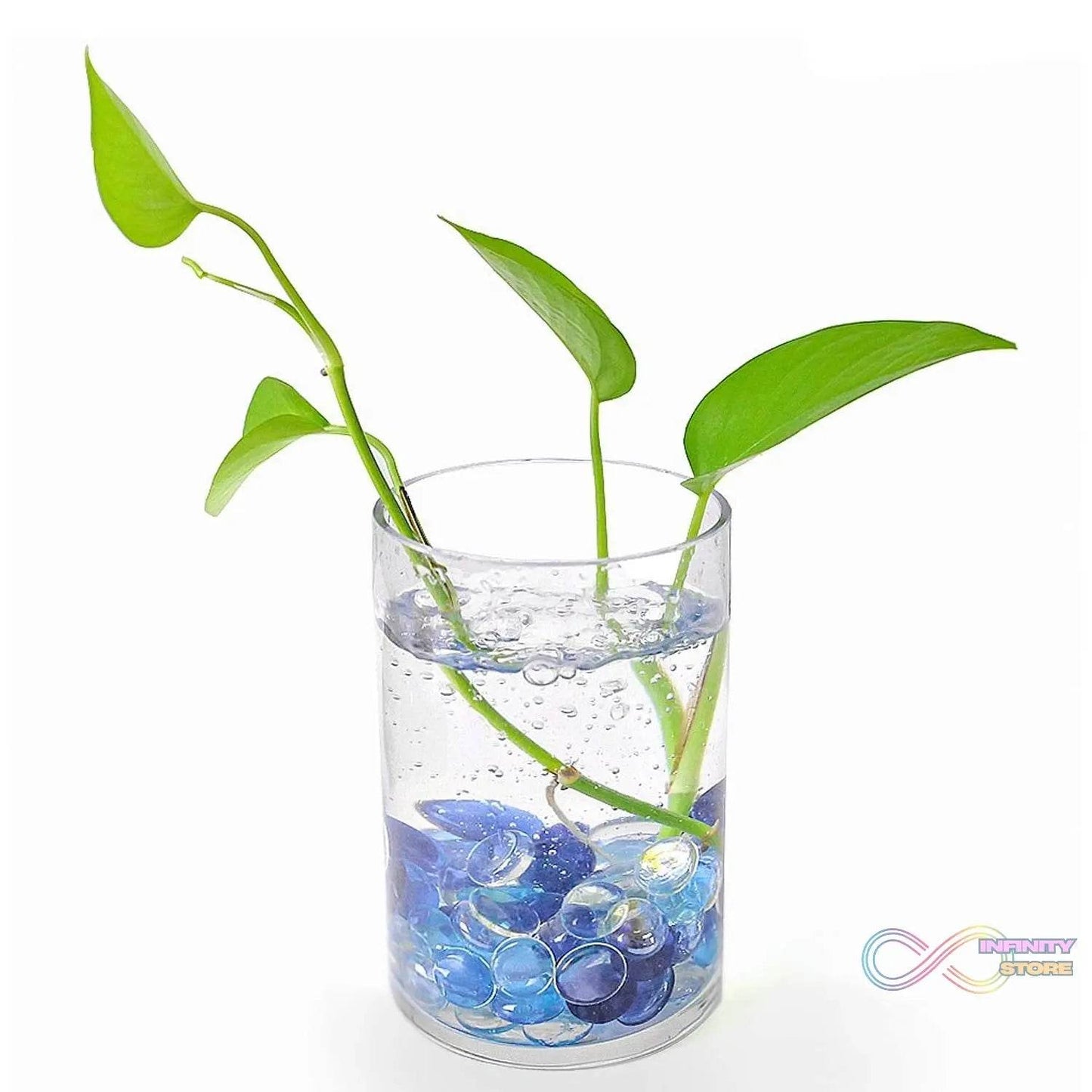 Glass Gem Stone, Flat Round Marbles Pebbles for Vase Fillers, Attractive pebbles for Aquarium Fish Tank. - infinityexculsivestore.com