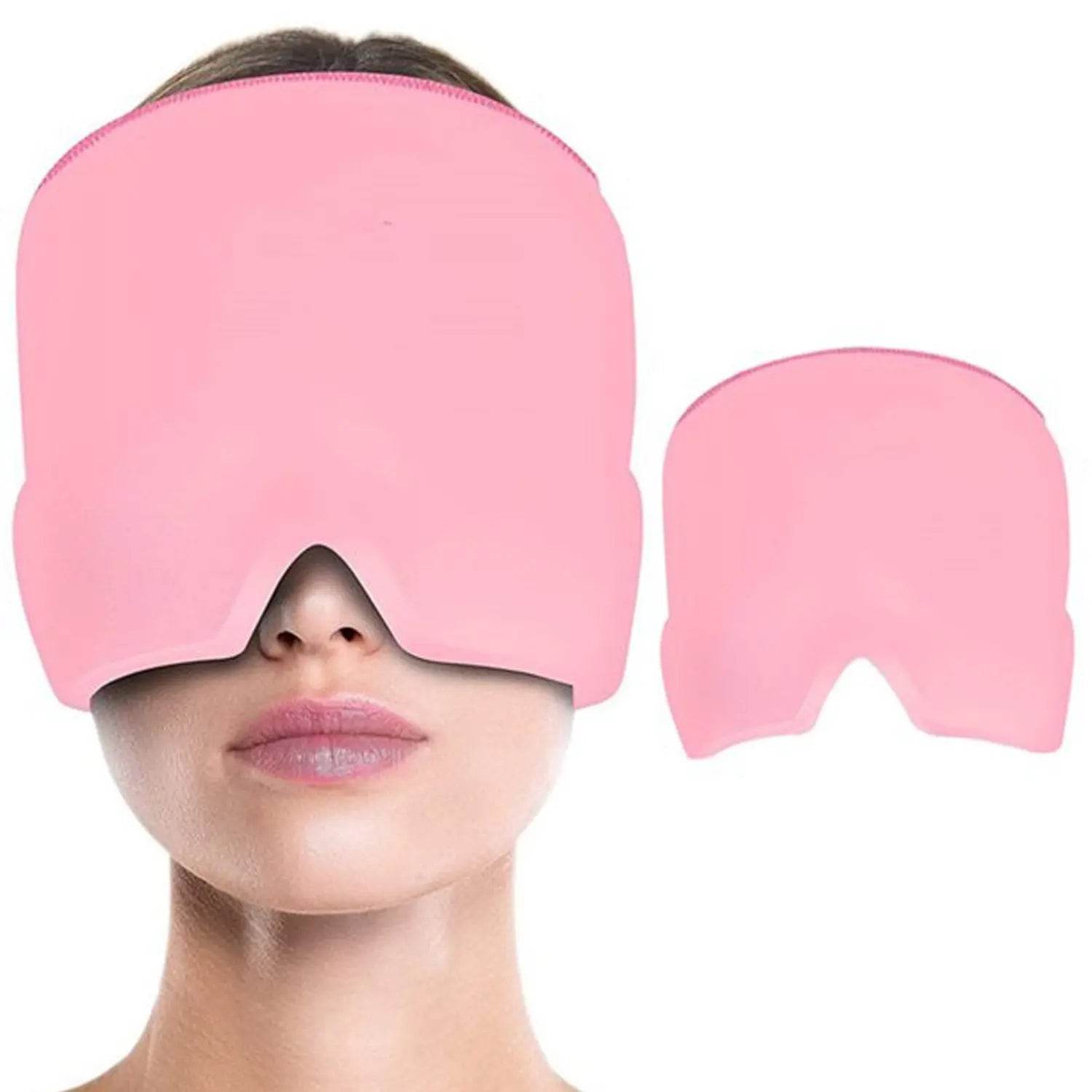 Headache Relief Hat Migraine Cap, Wearable Migraine Mask Ice Head Wrap for Tension Headache, Puffy Eyes, Sinus Headache & Stress Relief - infinityexculsivestore.com