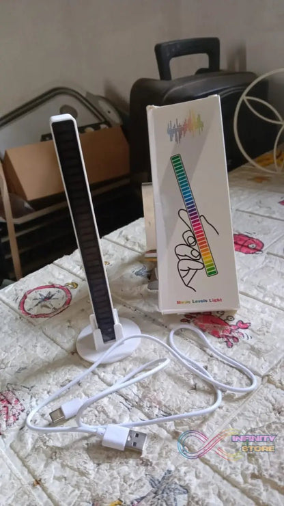 Rhythm Lights, AGC Automatic Gain Control 32 Colorful RGB Light Adjustable Pickup Rhythm Lights, RGB LED Voice - Activated Rhythm Light Car Home Sound Control Ambient Light (1 Pc) - infinityexculsivestore.com