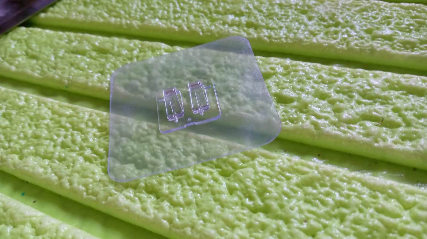 Household Self Adhesive Wall Hooks, Punch-Free Wall-Mounted Hook, Seamless Transparent No Nails Drill Waterproof Hooks for Bathroom, Kitchen, Home (1 Pc) - infinityexculsivestore.com