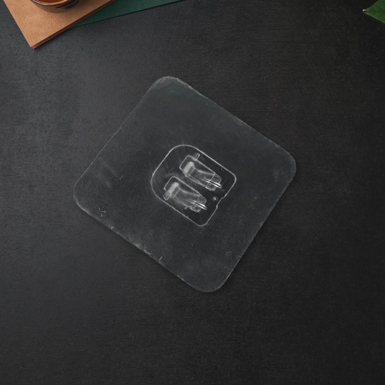 Household Self Adhesive Wall Hooks, Punch-Free Wall-Mounted Hook, Seamless Transparent No Nails Drill Waterproof Hooks for Bathroom, Kitchen, Home (1 Pc) - infinityexculsivestore.com