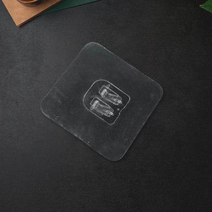 Household Self Adhesive Wall Hooks, Punch-Free Wall-Mounted Hook, Seamless Transparent No Nails Drill Waterproof Hooks for Bathroom, Kitchen, Home (1 Pc) - infinityexculsivestore.com