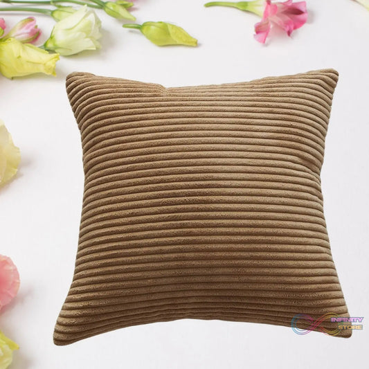 Throw Pillow Covers, 16x16 inch, Pack of 1 Couch Pillows Cover, Soft Corduroy Decorative Pillow Covers, Square Pillowcase for Bed Sofa Chair Bedroom Home Farmhouse Decor (1 Pc) - infinityexculsivestore.com