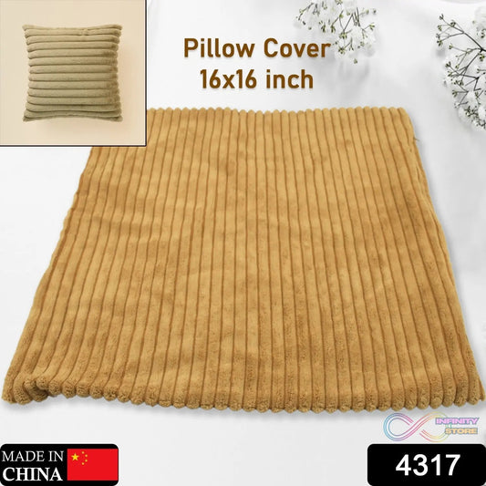 Throw Pillow Covers, 16x16 inch, Pack of 1 Couch Pillows Cover, Soft Corduroy Decorative Pillow Covers, Square Pillowcase for Bed Sofa Chair Bedroom Home Farmhouse Decor (1 Pc) - infinityexculsivestore.com